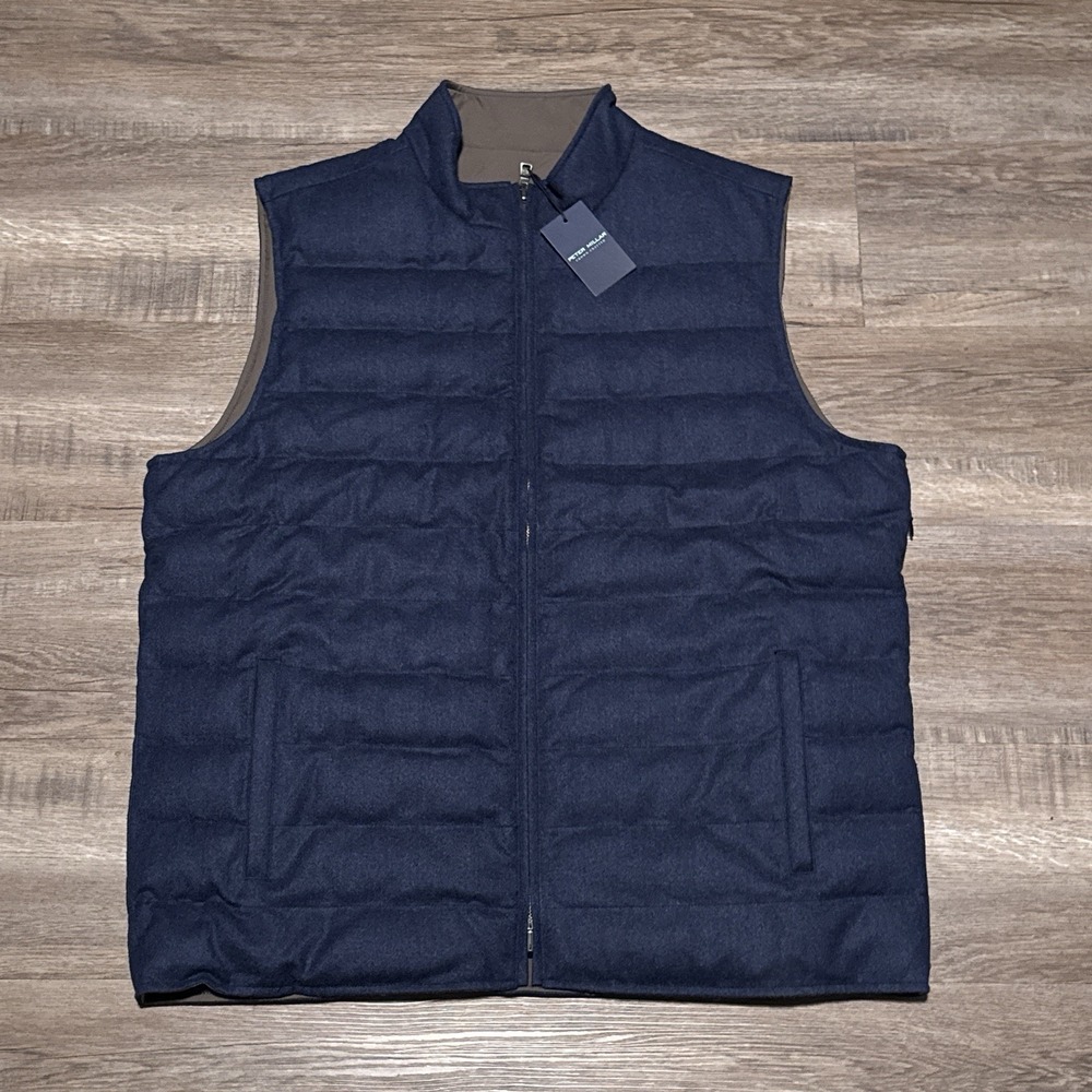 NEW Peter Millar Crown Crafted Men's XL Whistler Reversible Insulated Vest $595